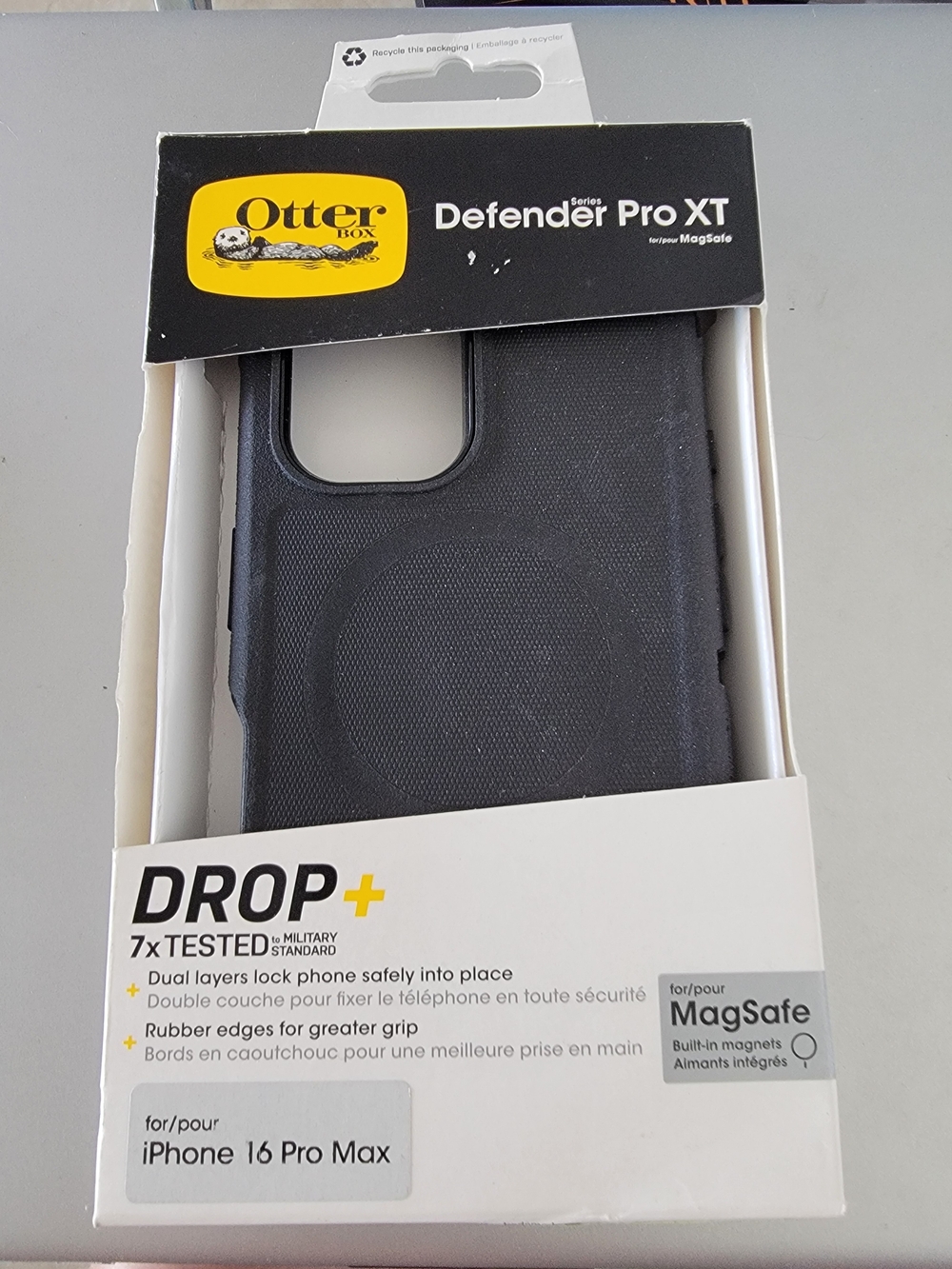 OtterBox Defender Pro XT Black MagSafe Case for iPhone 16 Pro Max